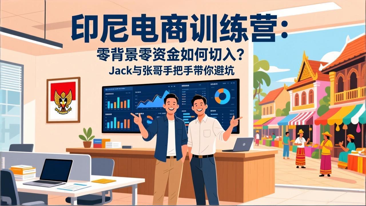 （17533期）印尼电商训练营：零背景零资金如何切入？Jack与张哥手把手带你避坑