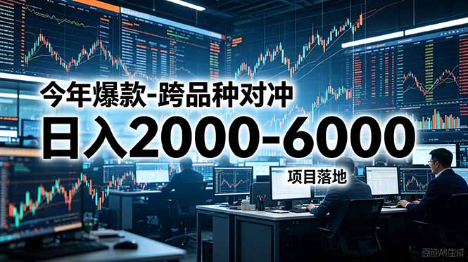 （18918期）今年爆款-跨品种对冲日入2000-6000，项目落地！